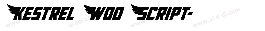 Kestrel W00 Script字体转换